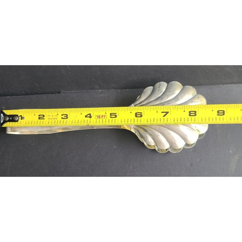 International Silver‎ Company 9 Inch Silverplated Shell Serving Tong NEW in Box